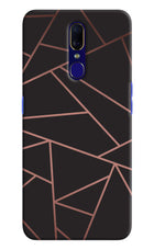 Geometric Pattern Oppo F11 Hard Case Back Cover by Casekaro