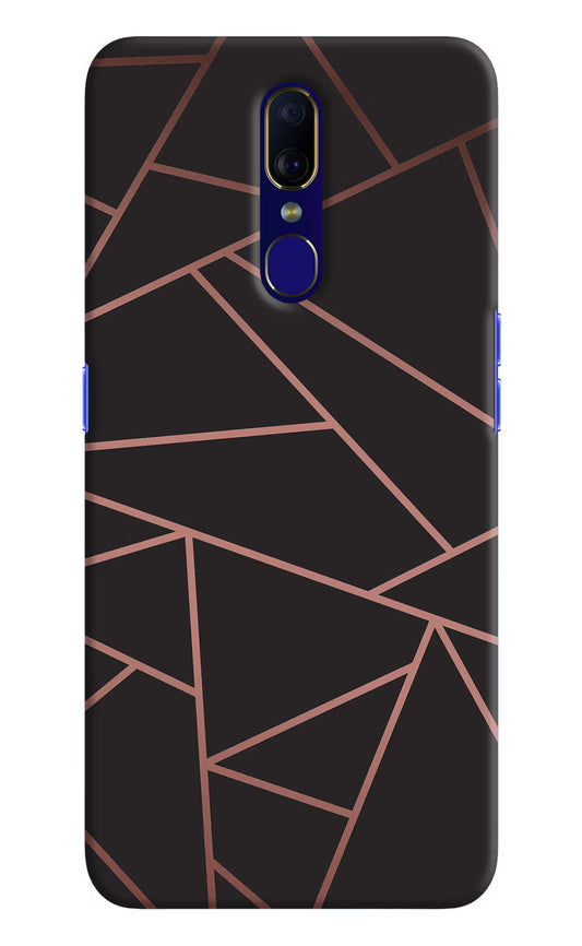 Geometric Pattern Oppo F11 Hard Case Back Cover by Casekaro