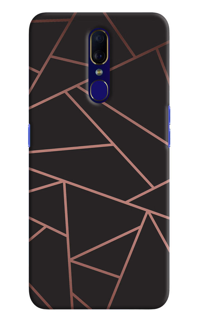 Geometric Pattern Oppo F11 Hard Case Back Cover by Casekaro