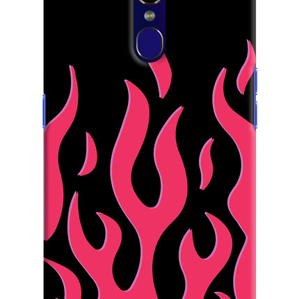 Fire Flames Oppo F11 Hard Case Back Cover by Casekaro