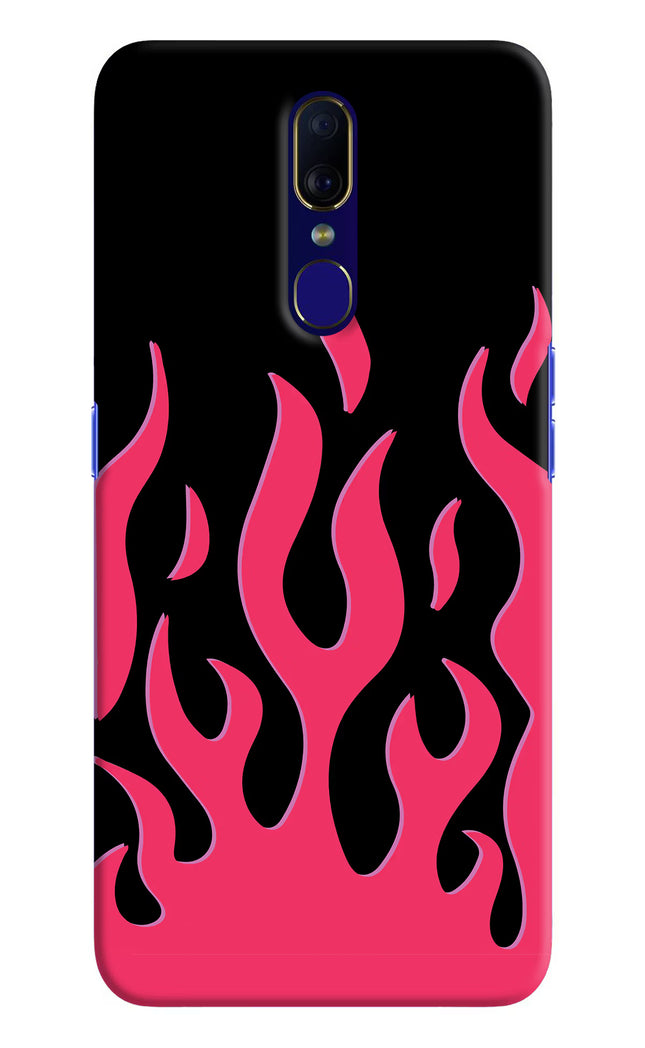 Fire Flames Oppo F11 Hard Case Back Cover by Casekaro