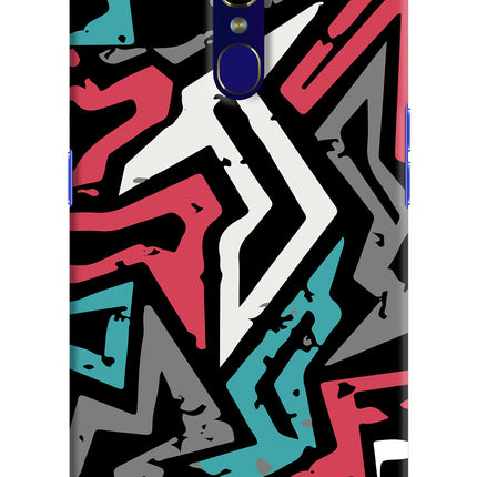Geometric Graffiti Oppo F11 Hard Case Back Cover by Casekaro
