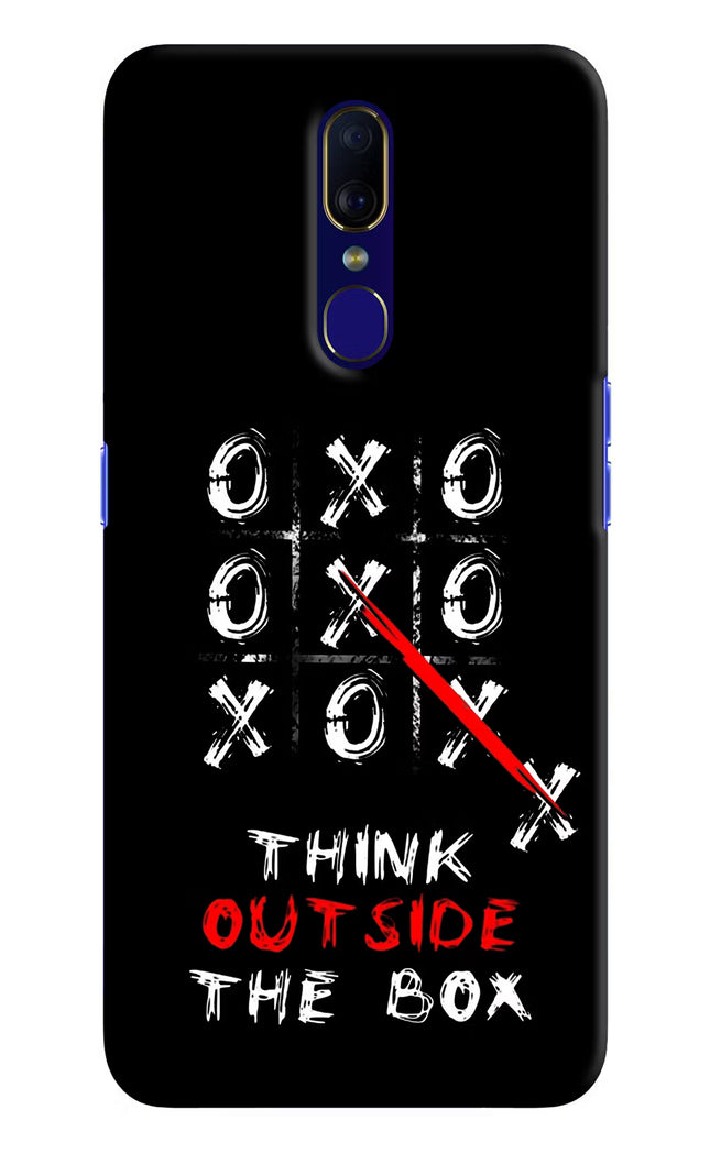 Think out of the BOX Oppo F11 Hard Case Back Cover by Casekaro