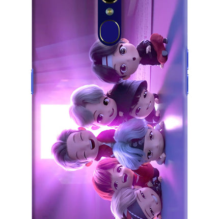 BTS Chibi Oppo F11 Hard Case Back Cover by Casekaro