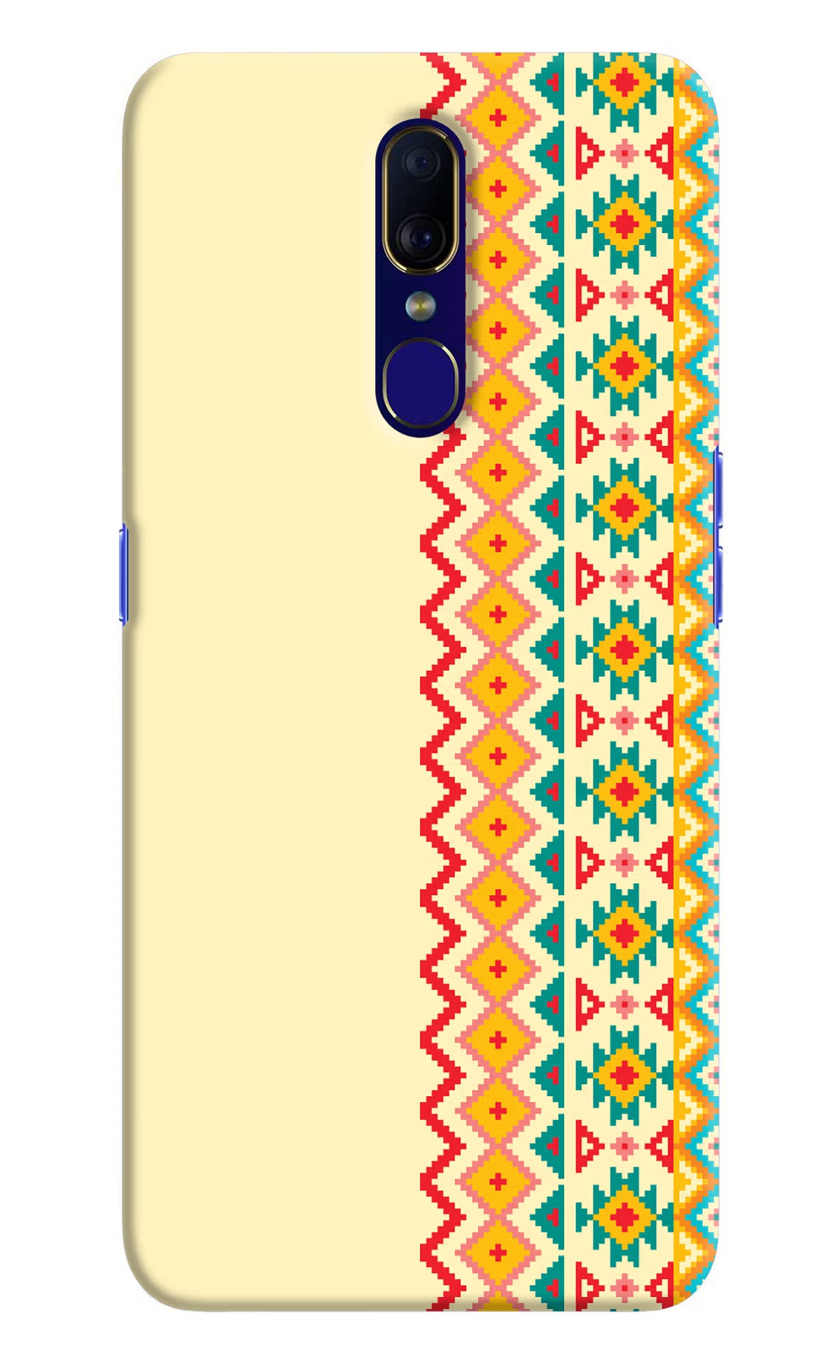 Ethnic Seamless Oppo F11 Hard Case Back Cover by Casekaro