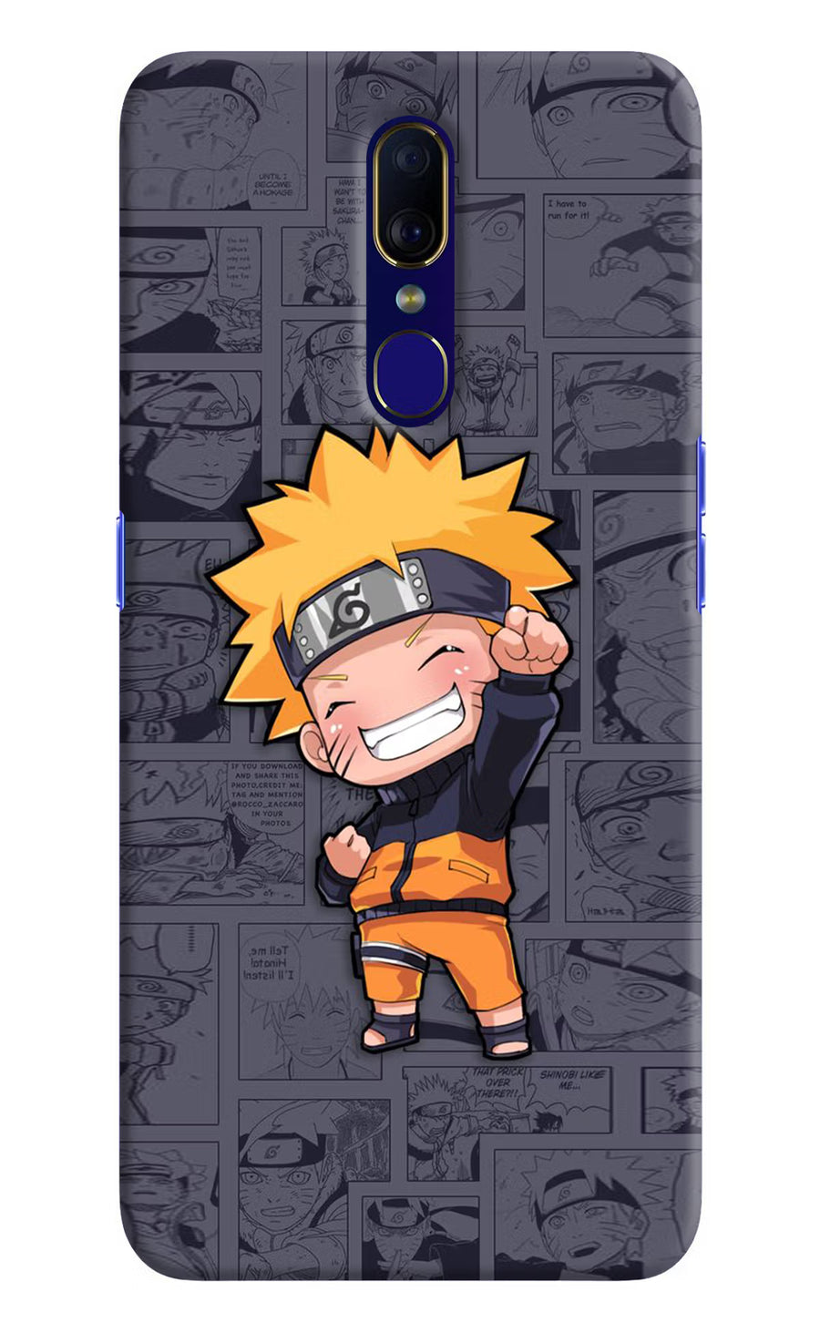 Chota Naruto Oppo F11 Back Cover, Hard case