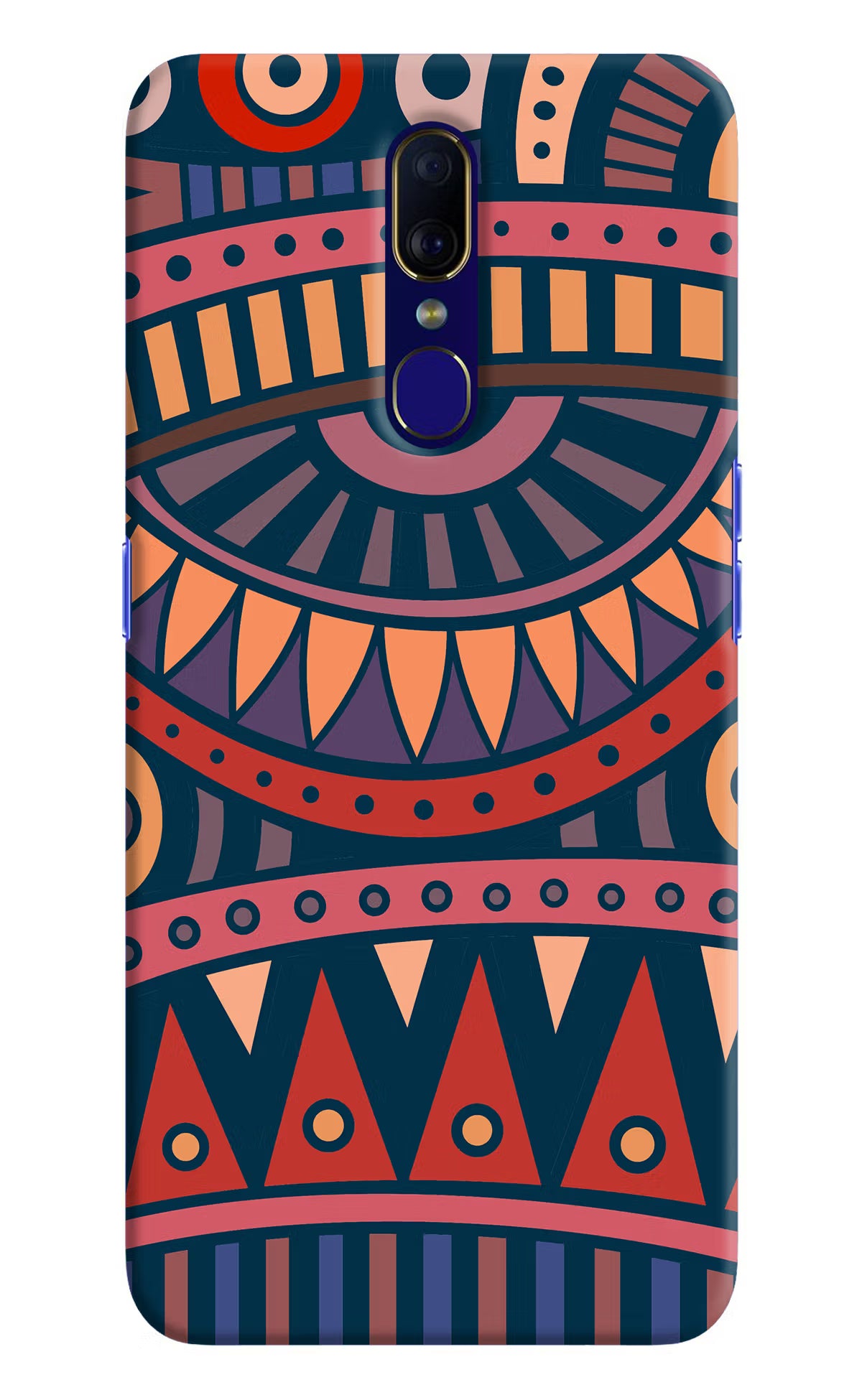 African Culture Design Oppo F11 Hard Case Back Cover by Casekaro