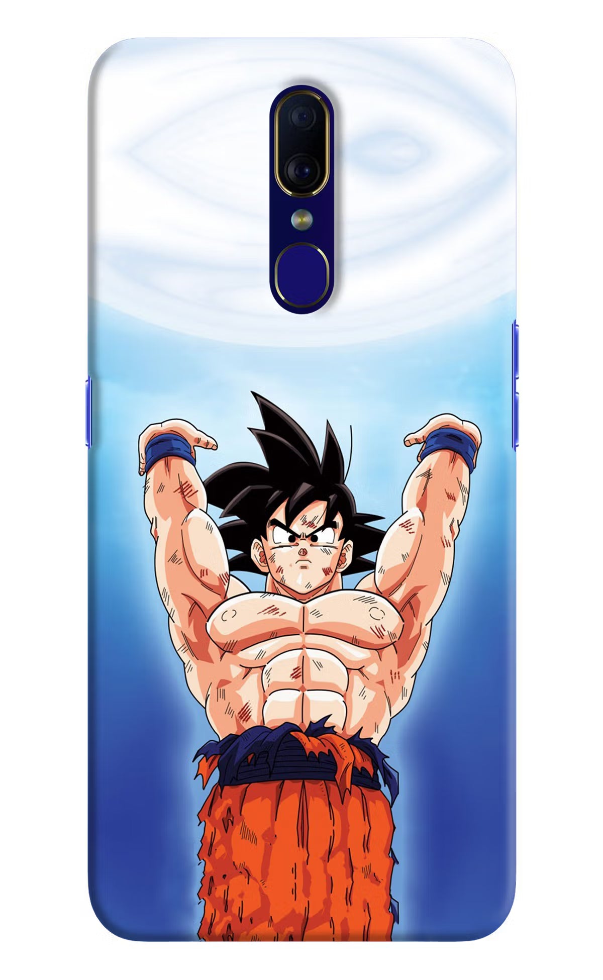 Goku Power Oppo F11 Hard Case Back Cover by Casekaro