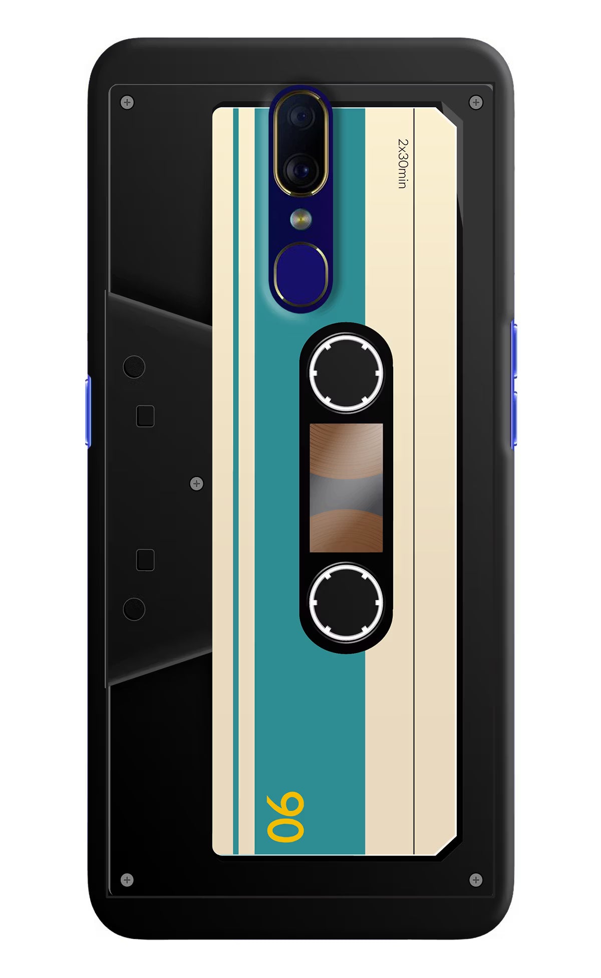 Cassette Oppo F11 Hard Case Back Cover by Casekaro