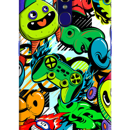 Game Doodle Oppo F11 Hard Case Back Cover by Casekaro