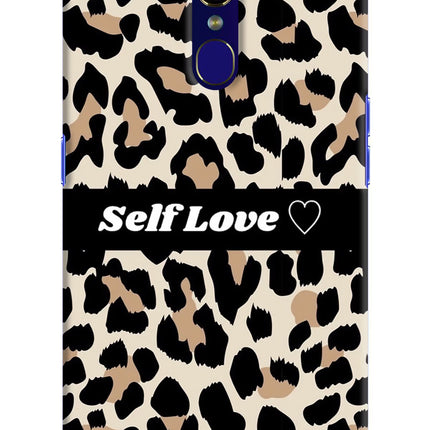 Leopard Print Self Love Oppo F11 Hard Case Back Cover by Casekaro