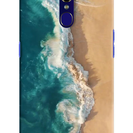 Ocean Beach Oppo F11 Hard Case Back Cover by Casekaro