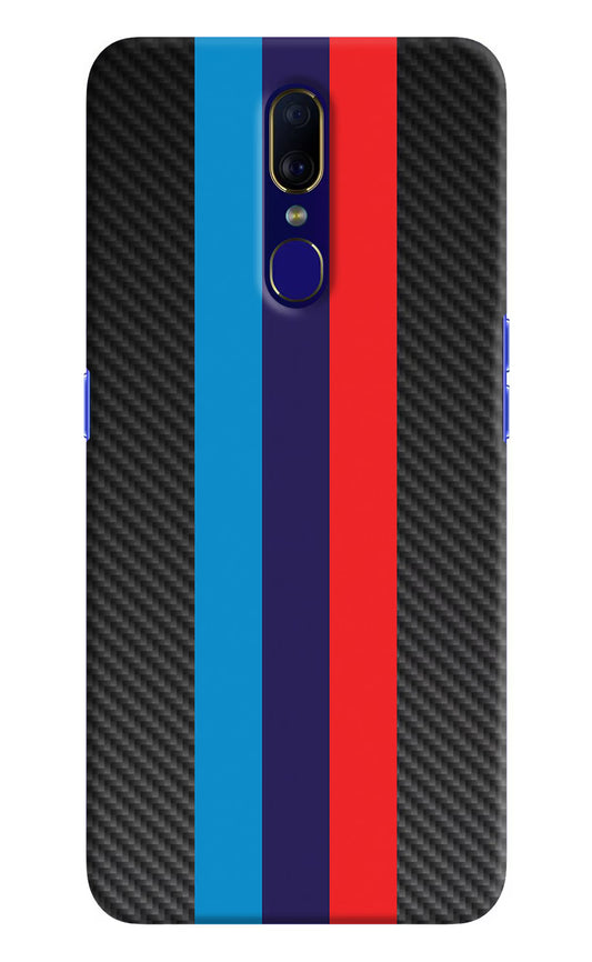 BMW Stripes Pattern Oppo F11 Hard Case Back Cover by Casekaro