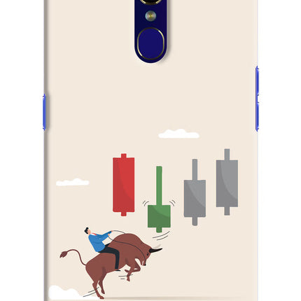 Bull Trading Momentum Oppo F11 Hard Case Back Cover by Casekaro