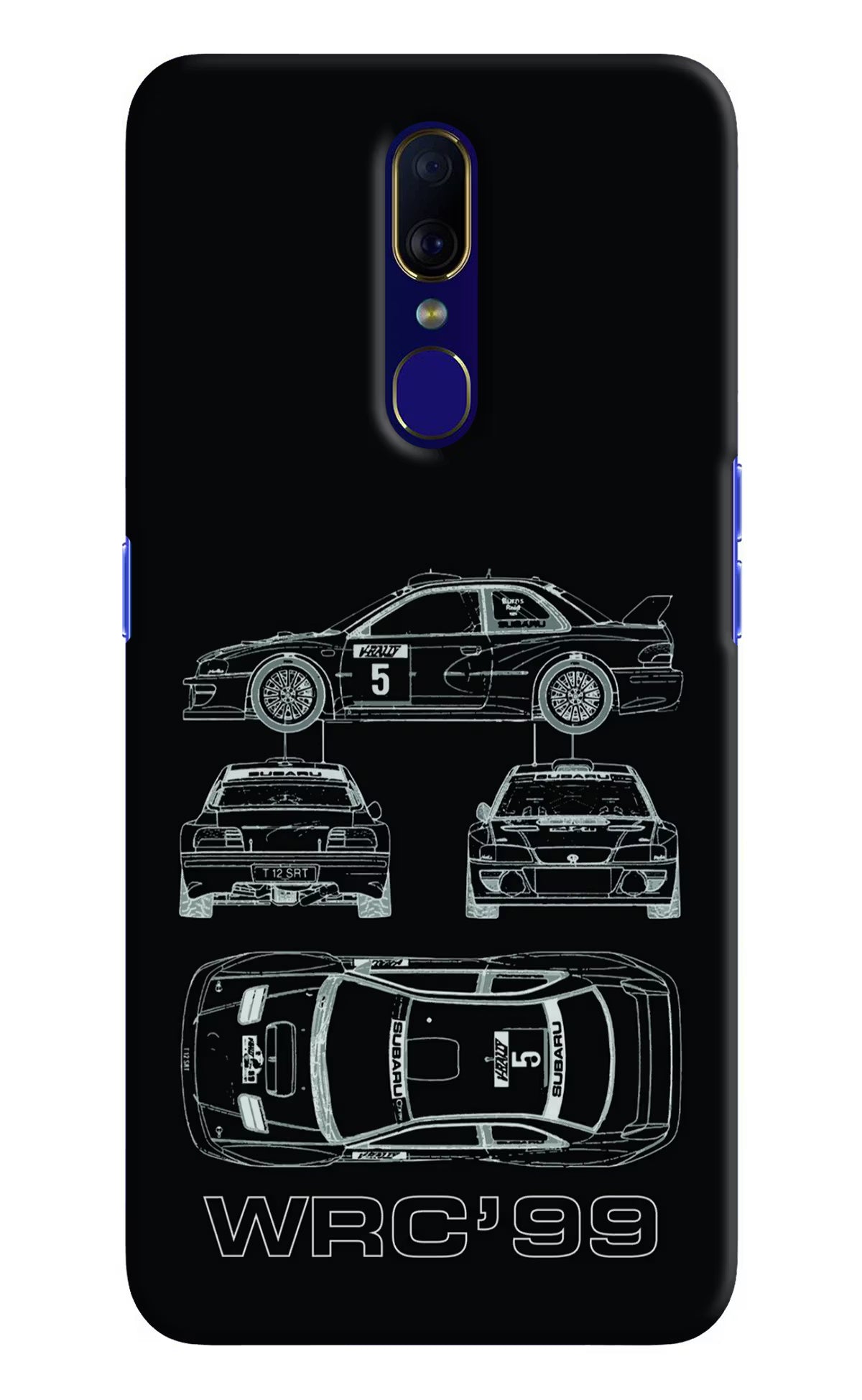 WRC'99 Oppo F11 Hard Case Back Cover by Casekaro