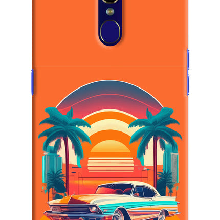 Palm Drive 80s Oppo F11 Hard Case Back Cover by Casekaro