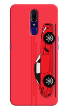 Red Velocity Oppo F11 Hard Case Back Cover by Casekaro