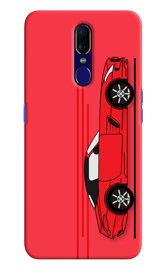 Red Velocity Oppo F11 Hard Case Back Cover by Casekaro