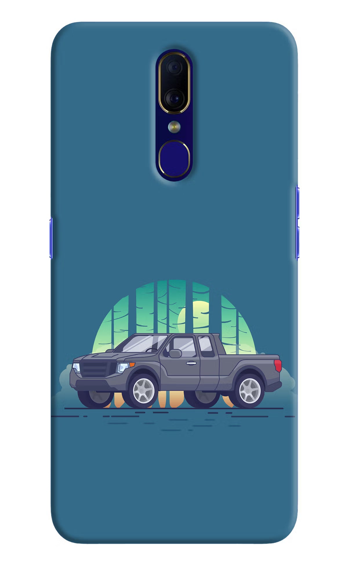 Retro Garage Vibe Oppo F11 Hard Case Back Cover by Casekaro