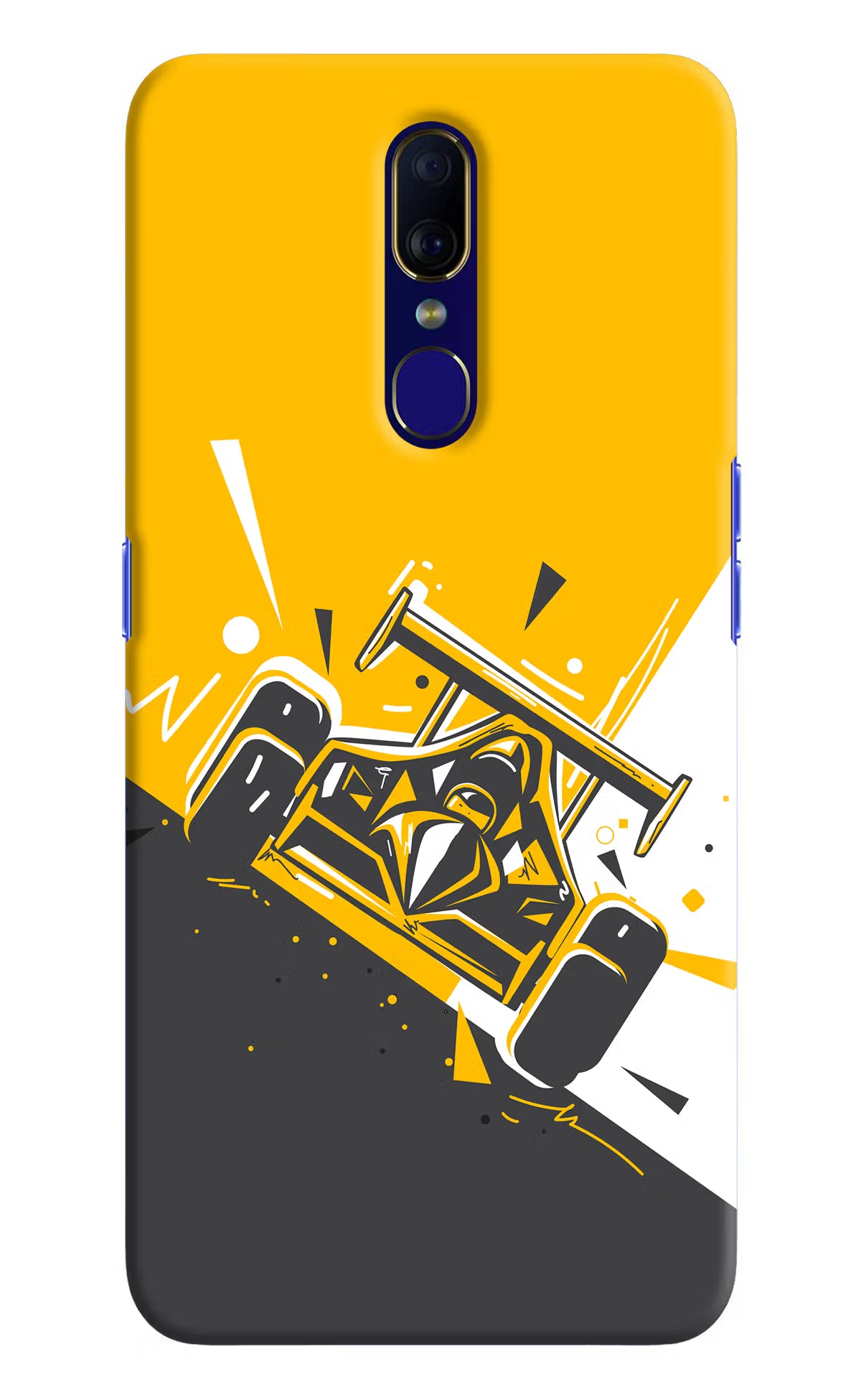 Track King Oppo F11 Hard Case Back Cover by Casekaro
