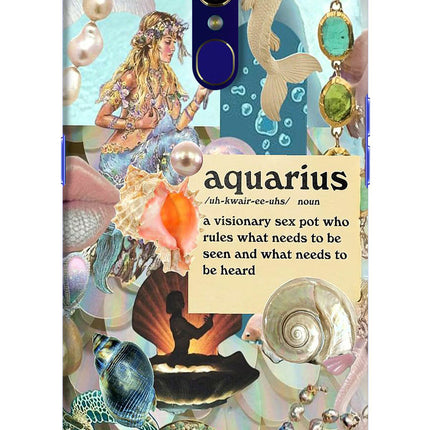 Aquarius Zodiac Oppo F11 Hard Case Back Cover by Casekaro