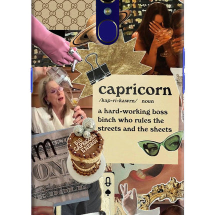 Capricorn Zodiac Oppo F11 Hard Case Back Cover by Casekaro