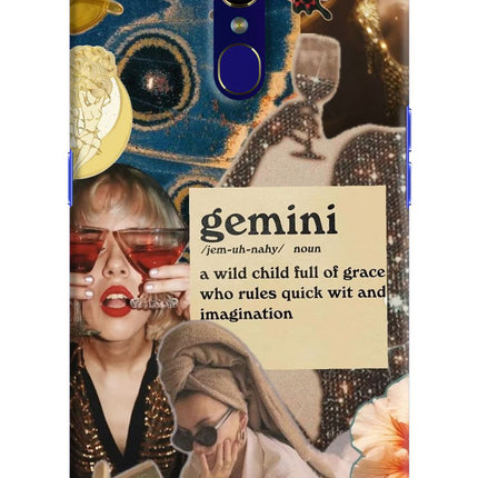 Gemini Zodiac Oppo F11 Hard Case Back Cover by Casekaro