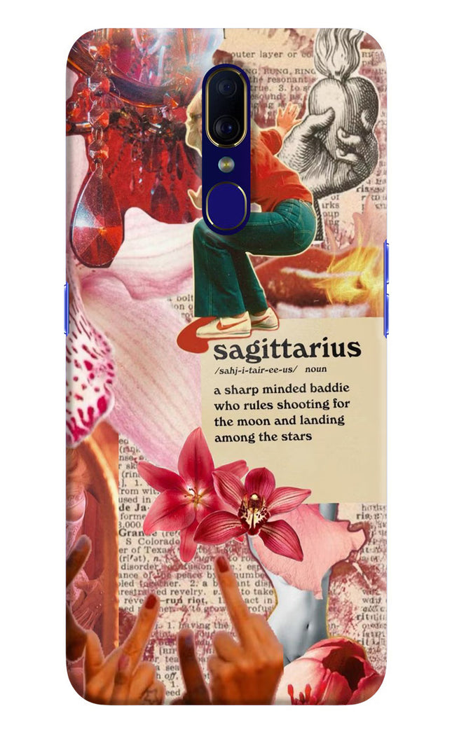 Sagittarius Zodiac Oppo F11 Hard Case Back Cover by Casekaro