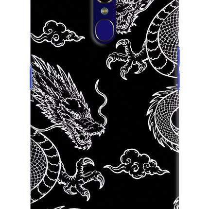 Twin Dragons Oppo F11 Hard Case Back Cover by Casekaro