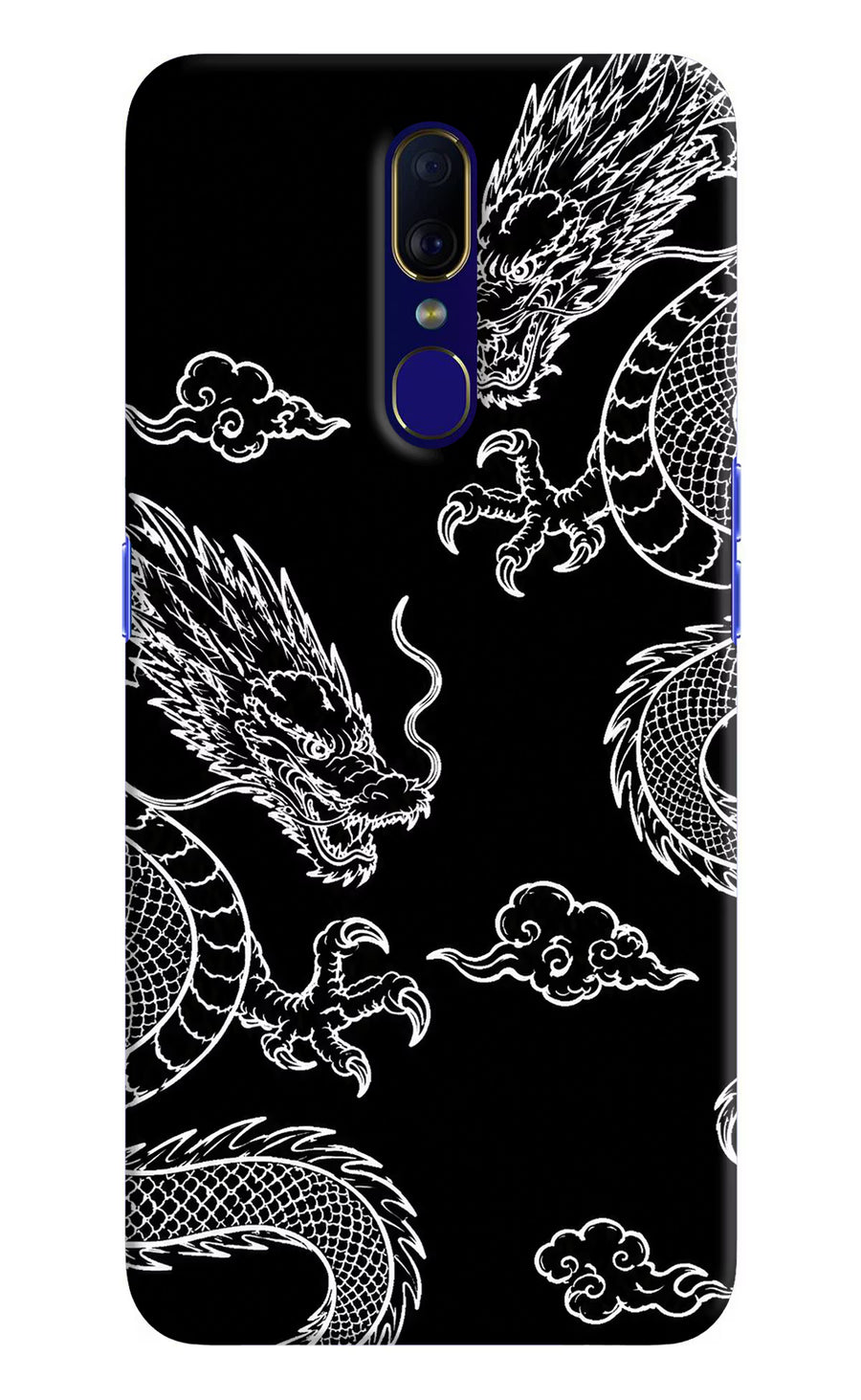 Twin Dragons Oppo F11 Back Cover, Hard case
