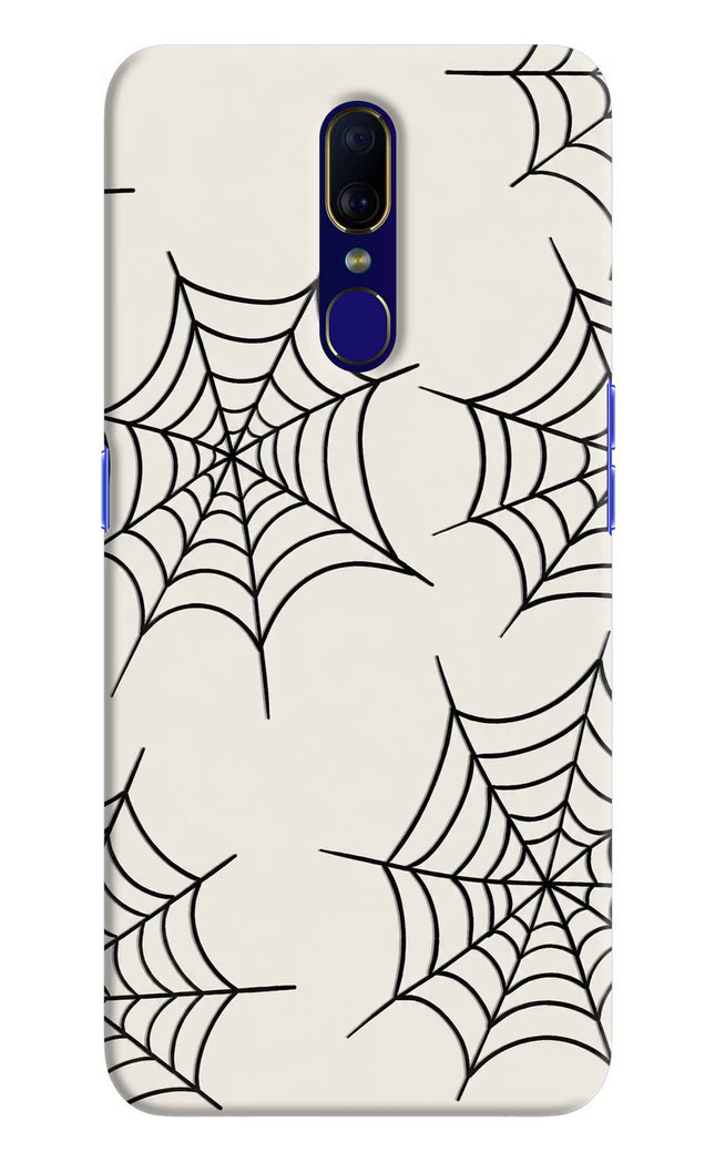 Spider Web Oppo F11 Hard Case Back Cover by Casekaro