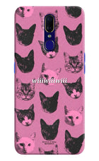 Pink Cats Oppo F11 Hard Case Back Cover by Casekaro