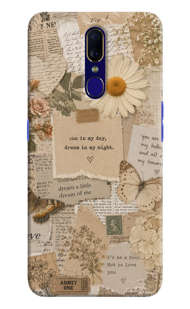 Vintage case Oppo F11 Hard Case Back Cover by Casekaro