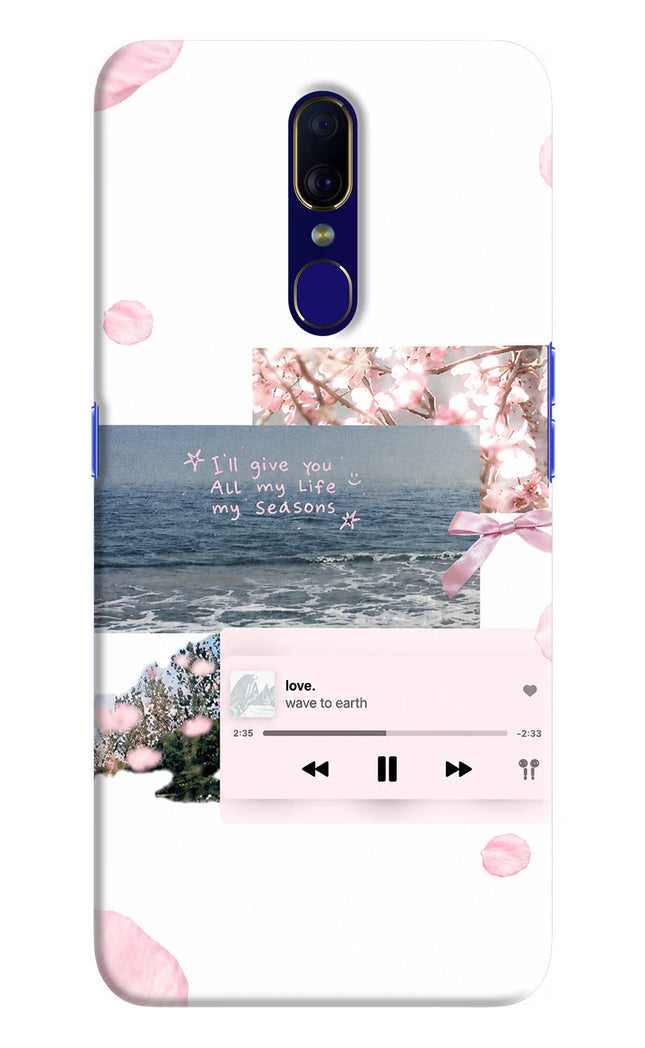 Wave to earth Oppo F11 Hard Case Back Cover by Casekaro