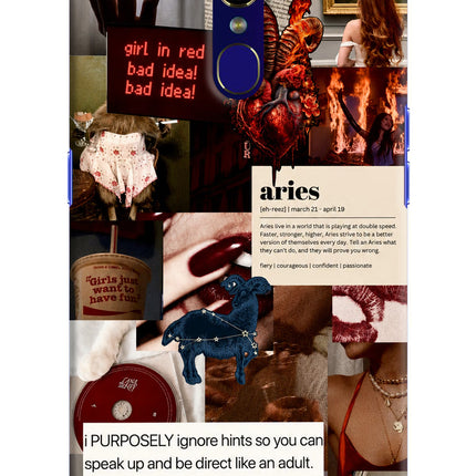 Zodiac Aries Oppo F11 Hard Case Back Cover by Casekaro