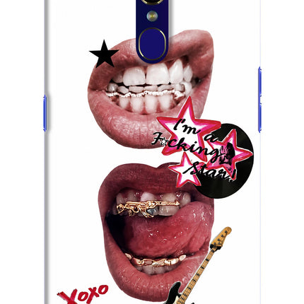Rockstar Oppo F11 Hard Case Back Cover by Casekaro
