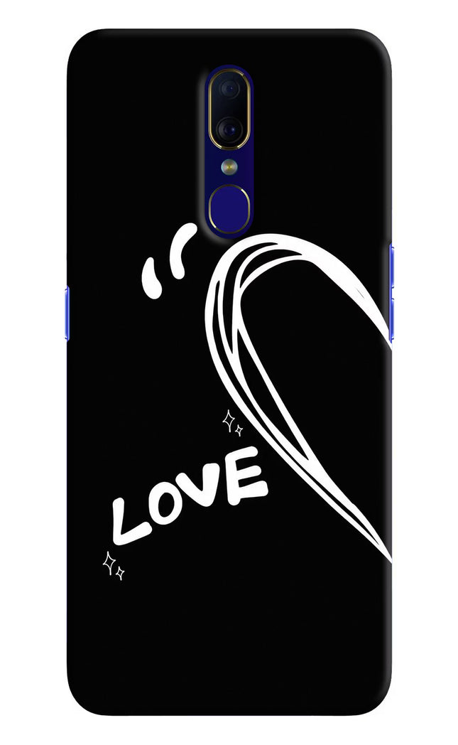 Love Line Oppo F11 Hard Case Back Cover by Casekaro