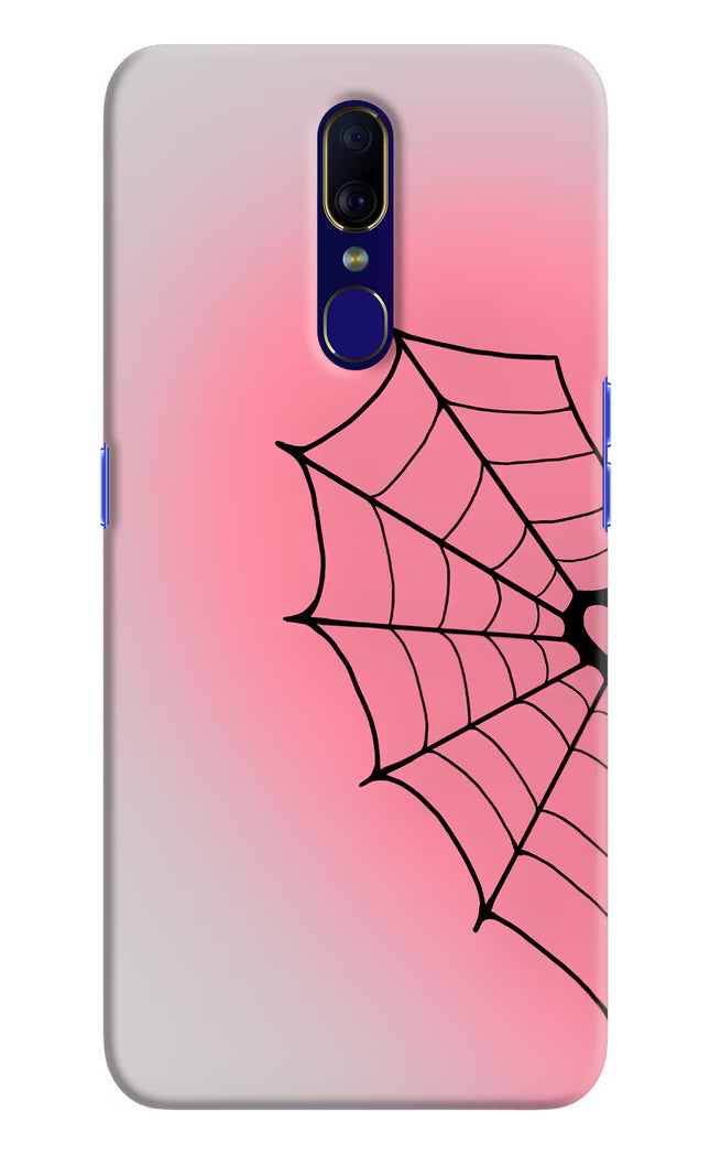 Pink Web Oppo F11 Hard Case Back Cover by Casekaro