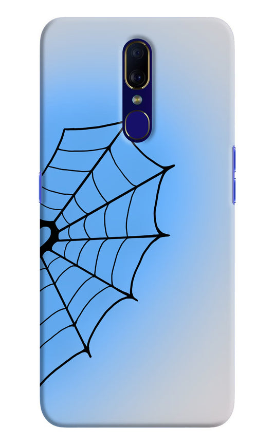 Blue Web Oppo F11 Hard Case Back Cover by Casekaro