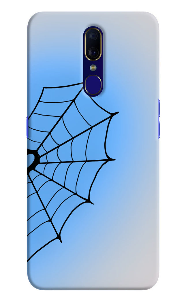 Blue Web Oppo F11 Hard Case Back Cover by Casekaro