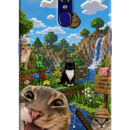 Minecraft Cat Chaos Oppo F11 Hard Case Back Cover by Casekaro