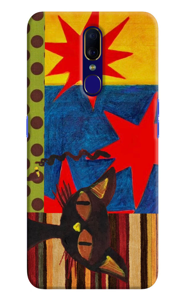 Pop Cat Oppo F11 Hard Case Back Cover by Casekaro