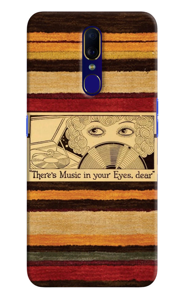 Vinyl Stripes Oppo F11 Hard Case Back Cover by Casekaro