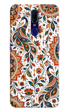 White Mayura Oppo F11 Hard Case Back Cover by Casekaro