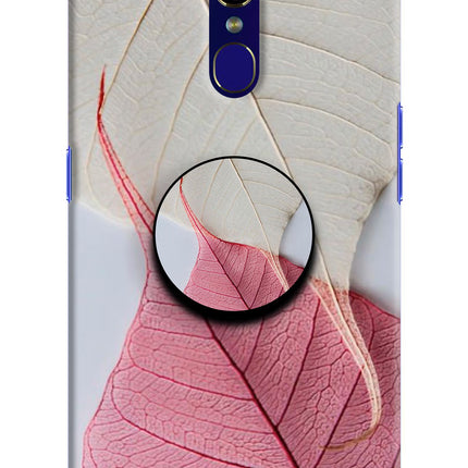 White Pink Leaf Oppo F11 Pop Case by Casekaro