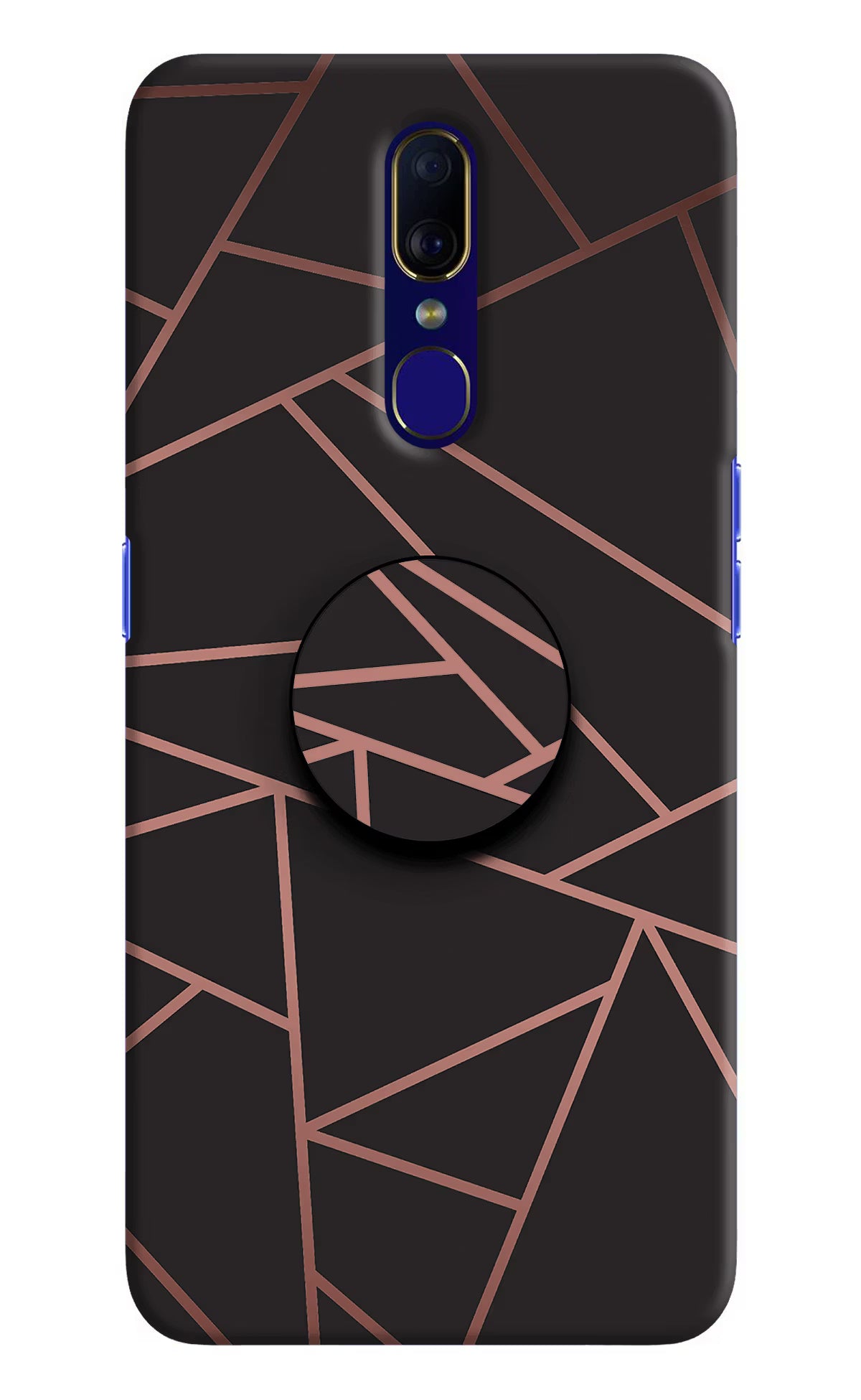 Geometric Pattern Oppo F11 Pop Case by Casekaro