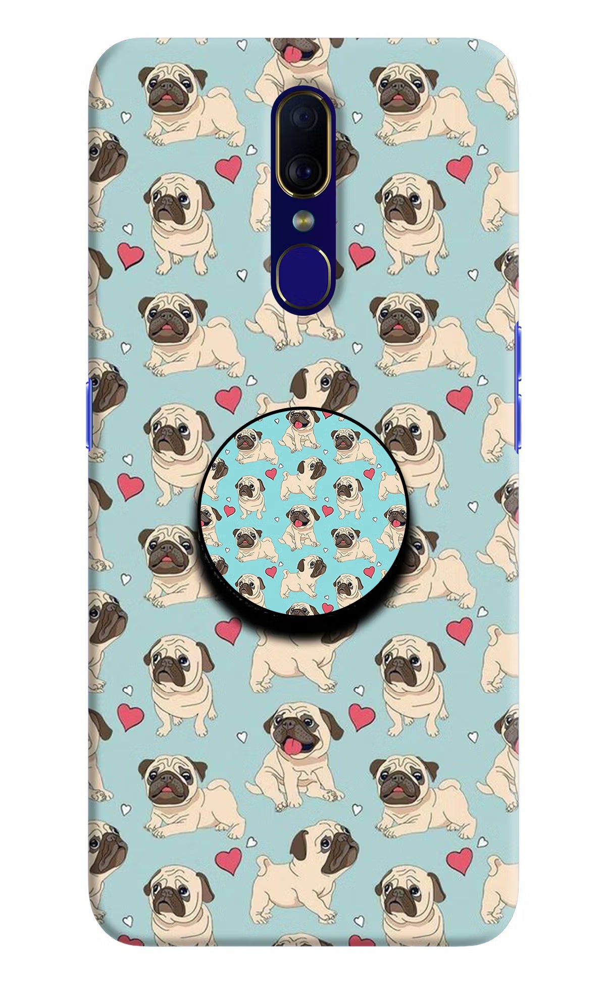 Pug Dog Oppo F11 Pop Case by Casekaro