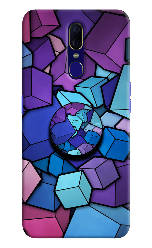 Cubic Abstract Oppo F11 Pop Case by Casekaro