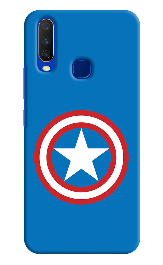 Captain America Logo Vivo Y15/Y17 Hard Case Back Cover by Casekaro