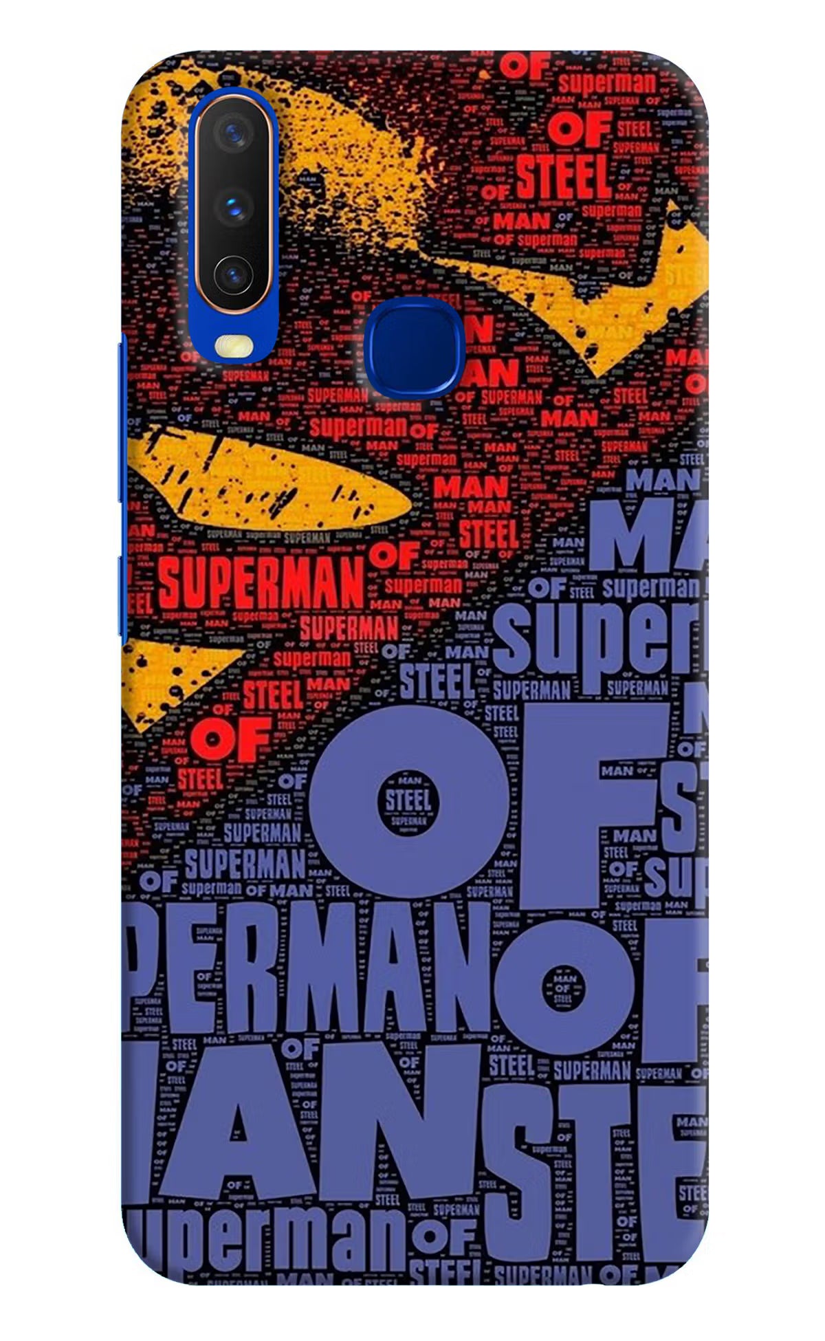 Superman Vivo Y15/Y17 Hard Case Back Cover by Casekaro